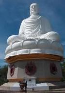 long son pagoda white bidda nha trang vietnam